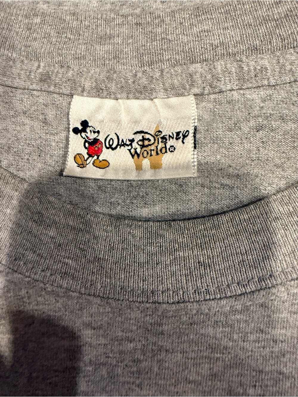 Vintage Grumpy Seven Dwarfs Walt Disney Word Gray Shirt - Picture 2 of 3